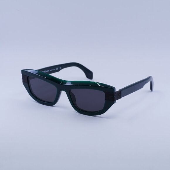 Palm Angels PERI10E CLAIRE 5507 Sunglasses Green Cat Eye Frame, Dark Grey Lenses - Picture 1 of 9